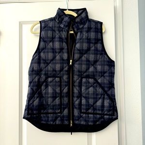 JCrew Plaid Winter Vest